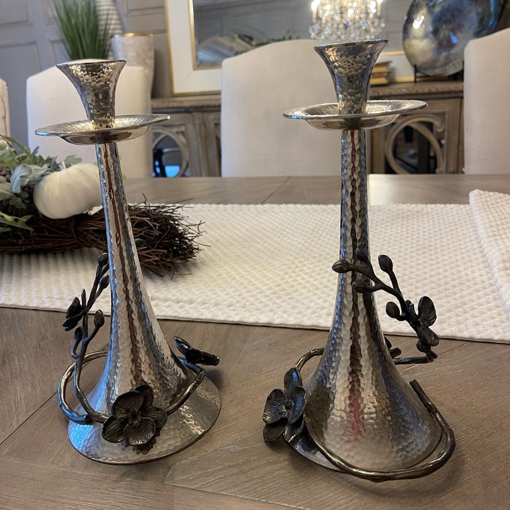 Michael Aram candle stick holders (pair)
